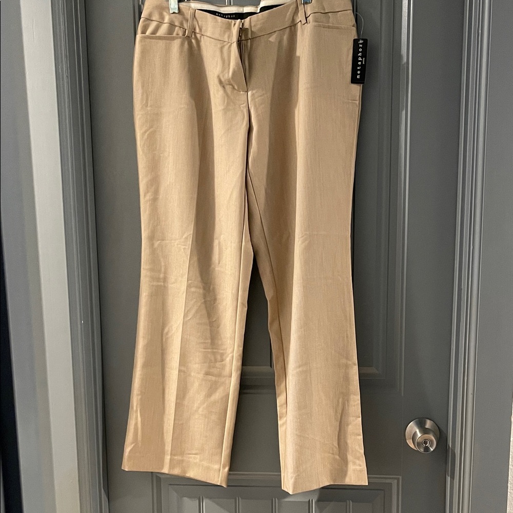 Metaphor Tan Flare Jeans